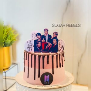 BTS Theme Birthday Cake – Sacha's Cakes