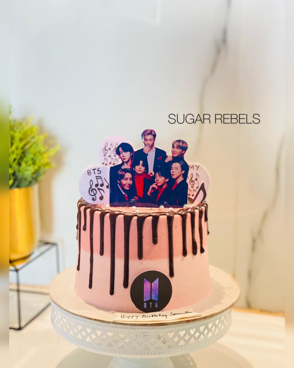 Bts Bangtan Boys K-Pop Jin J-Hope Rm Jungkook Edible Cupcake Topper Im – A  Birthday Place